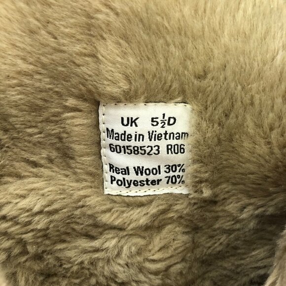 Clarks Brown Suede Side Zip Fur Lined Winter Boots Size 7.5 - Picture 13 of 16